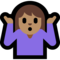 Person Shrugging - Medium emoji on Microsoft